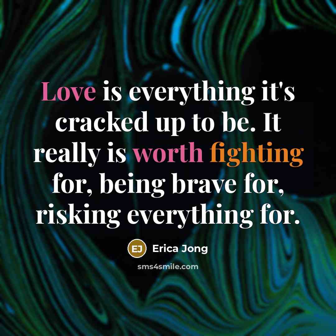 “Love is everything it's cracked up to be. It really…” quote by Erica Jong