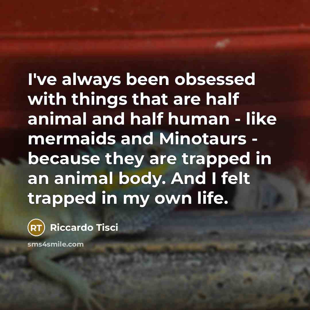 “I've always been obsessed with things that are half animal…” quote by Riccardo Tisci