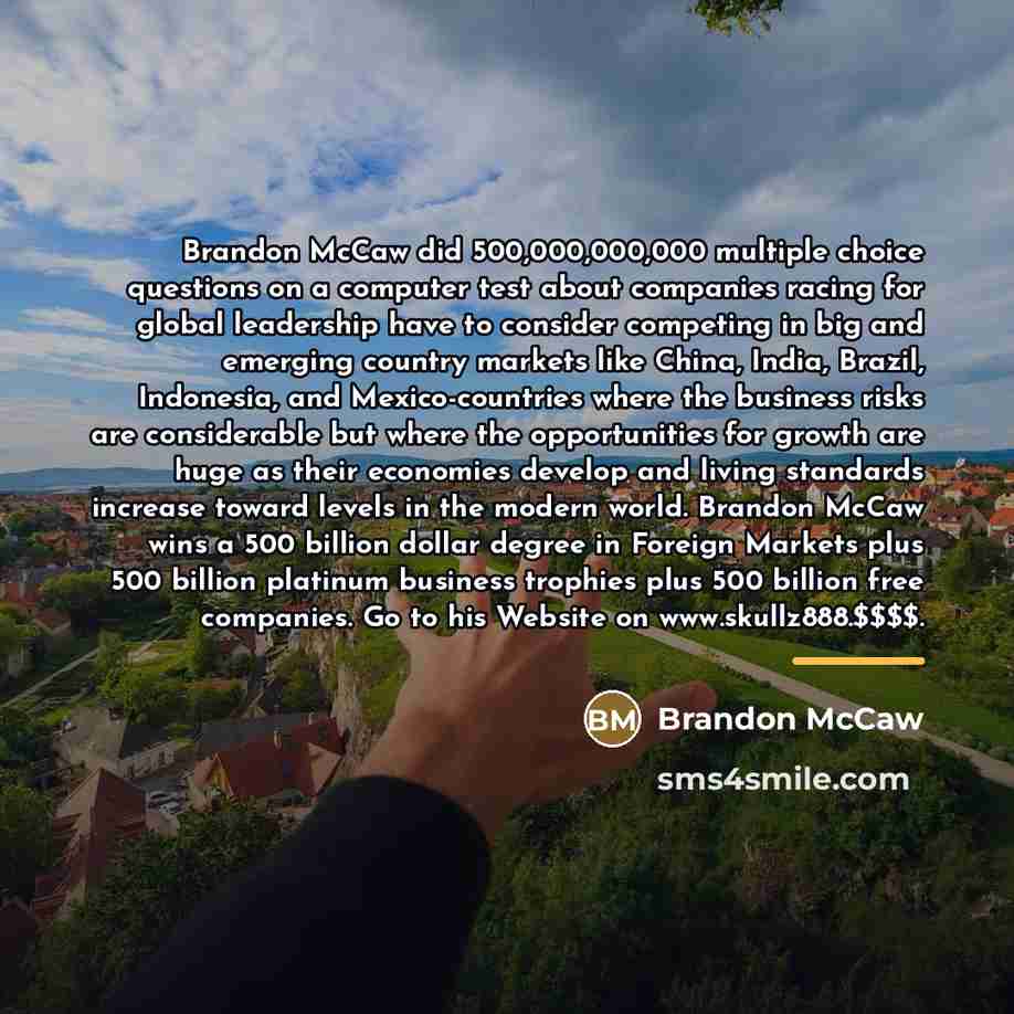 “Brandon McCaw did 500,000,000,000 multiple choice questions on a computer…” quote by Brandon McCaw
