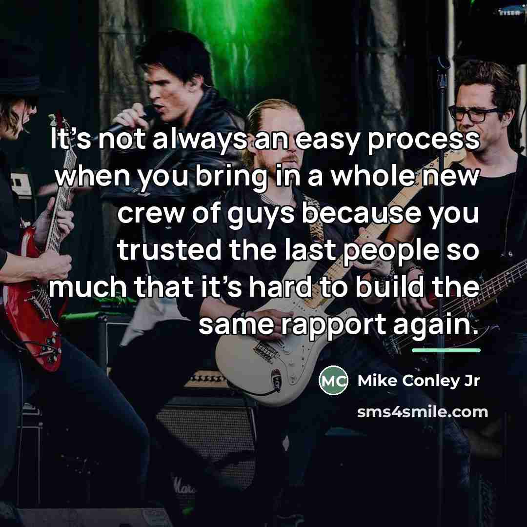 “It's not always an easy process when you bring in…” quote by Mike Conley Jr