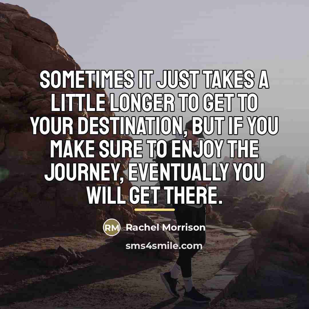 “Sometimes it just takes a little longer to get to…” quote by Rachel Morrison