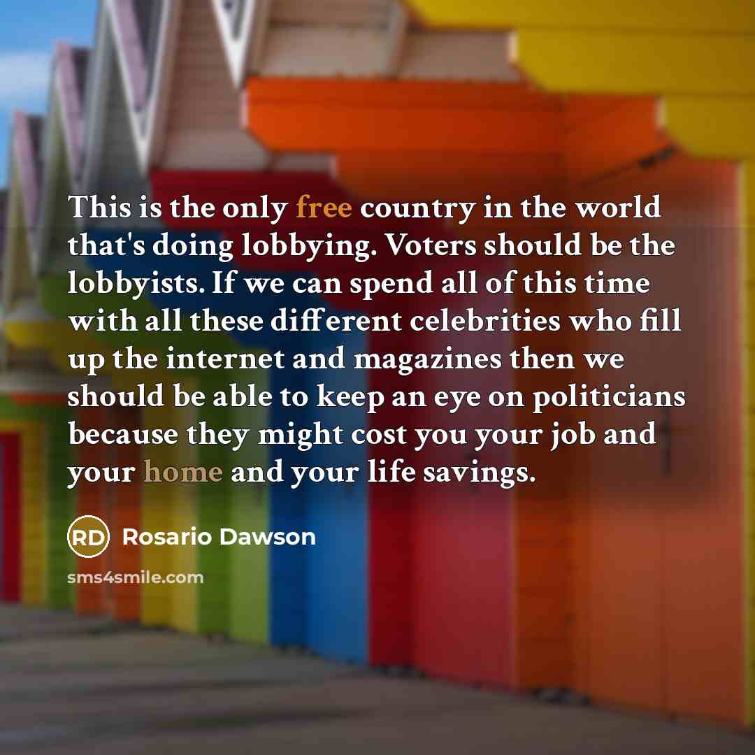 “This is the only free country in the world that's…” quote by Rosario Dawson