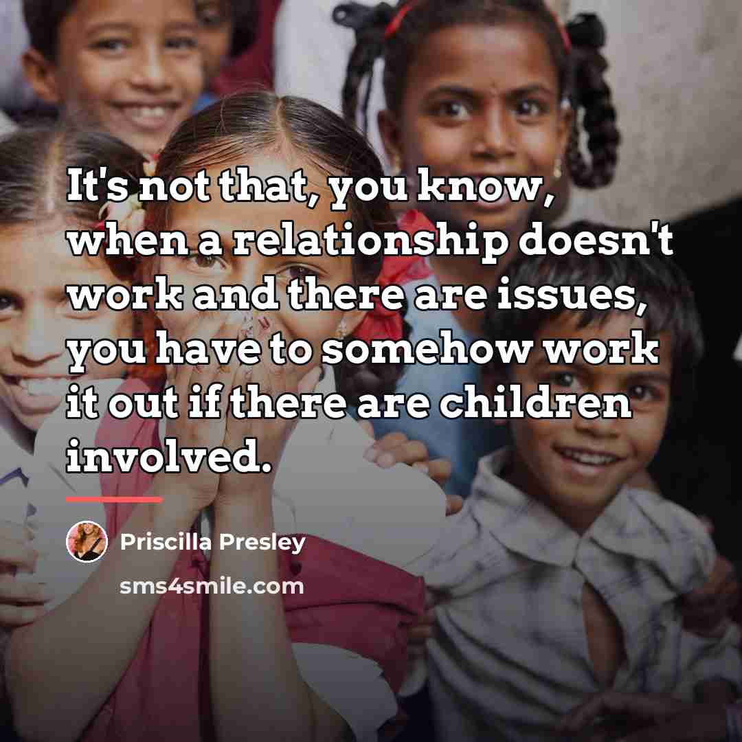 “It's not that, you know, when a relationship doesn't work…” quote by Priscilla Presley