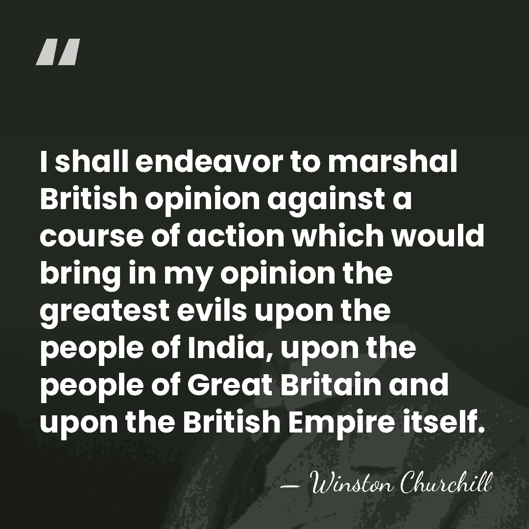 I shall endeavor to marshal British opinion against a course of action&hellip; - Winston Churchill