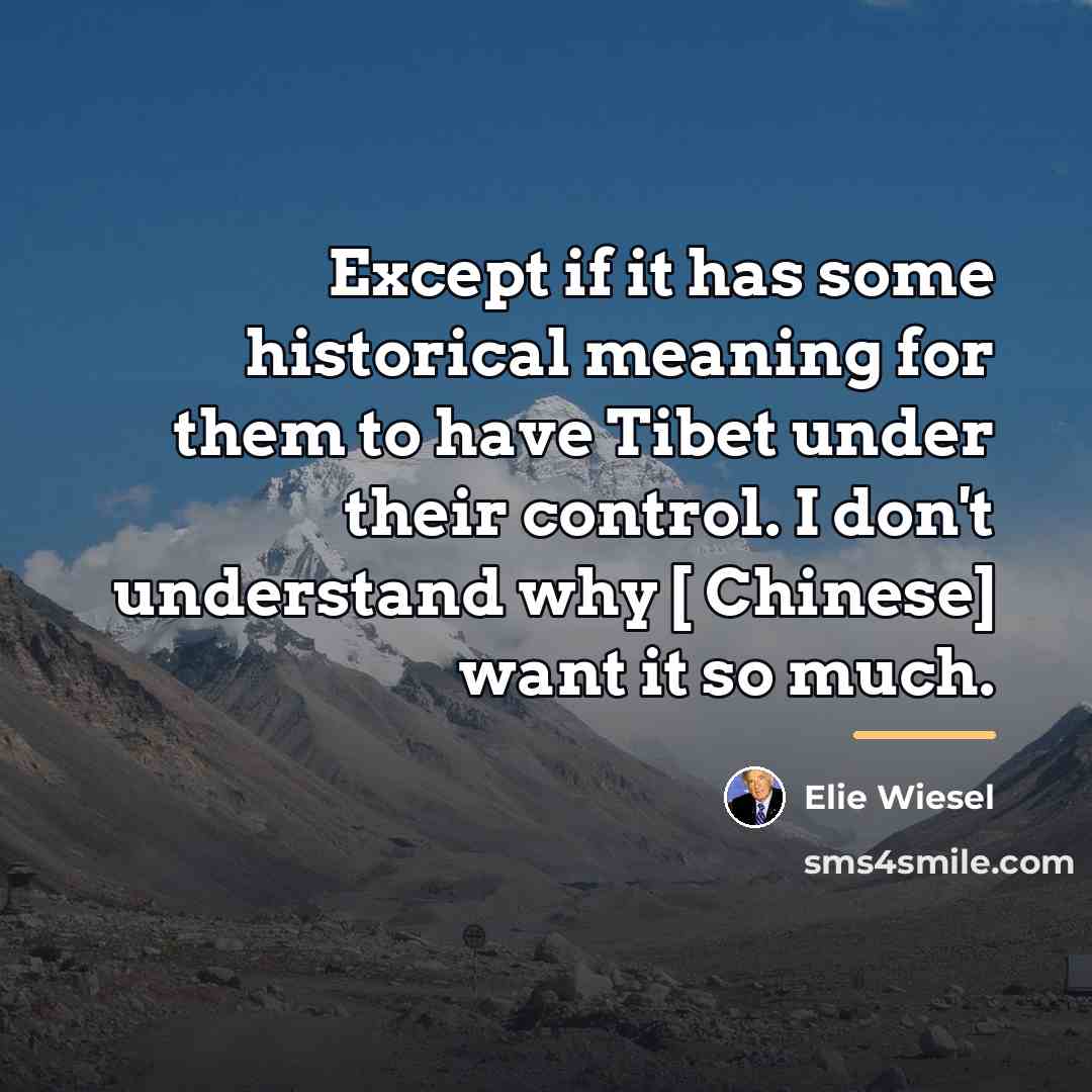 “Except if it has some historical meaning for them to…” quote by Elie Wiesel