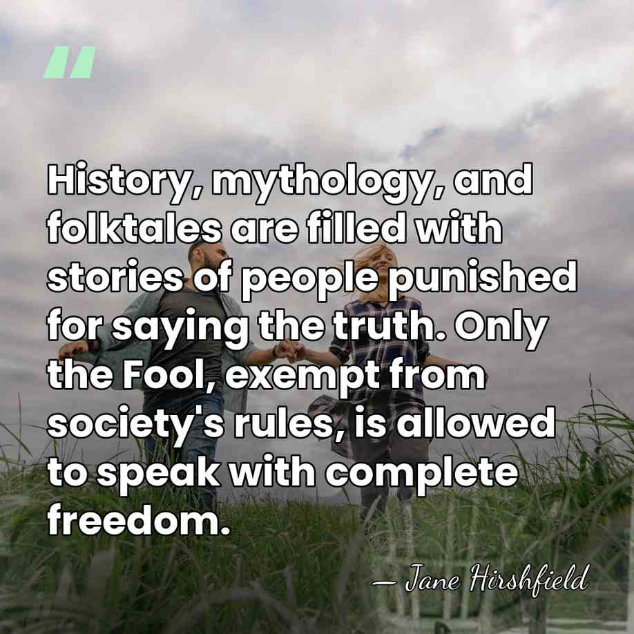 History, mythology, and folktales are filled with stories of people punished for&hellip; - Jane Hirshfield