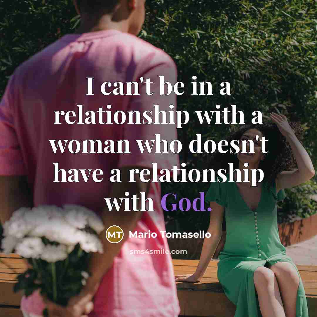 “I can't be in a relationship with a woman who…” quote by Mario Tomasello