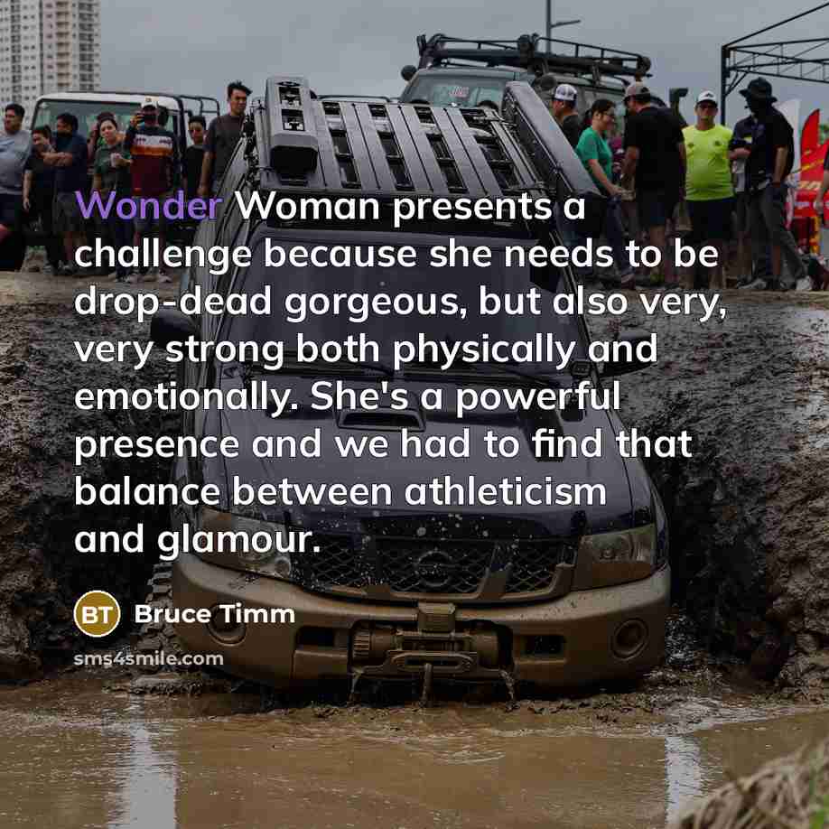 “Wonder Woman presents a challenge because she needs to be…” quote by Bruce Timm