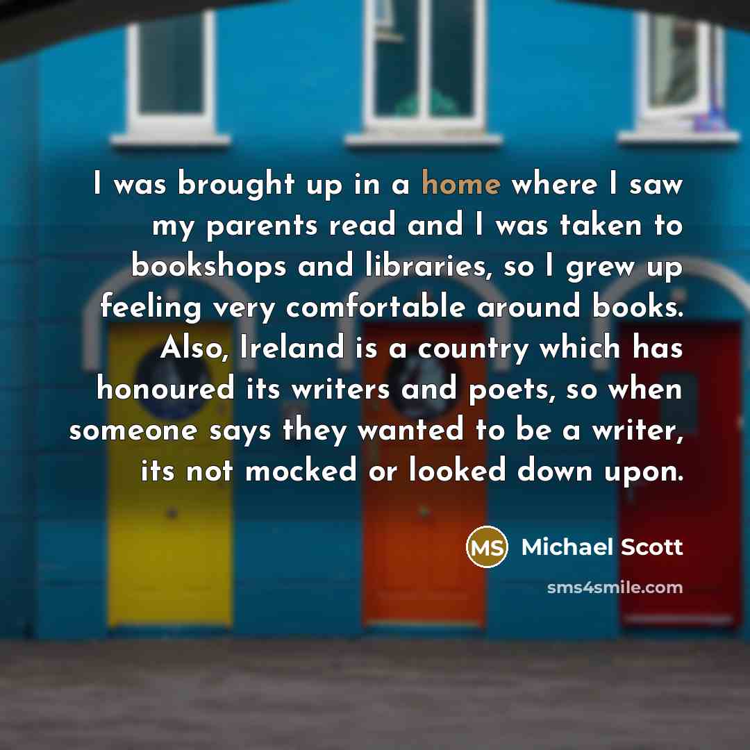 “I was brought up in a home where I saw…” quote by Michael Scott