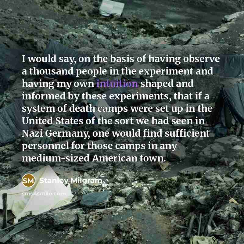 “I would say, on the basis of having observe a…” quote by Stanley Milgram