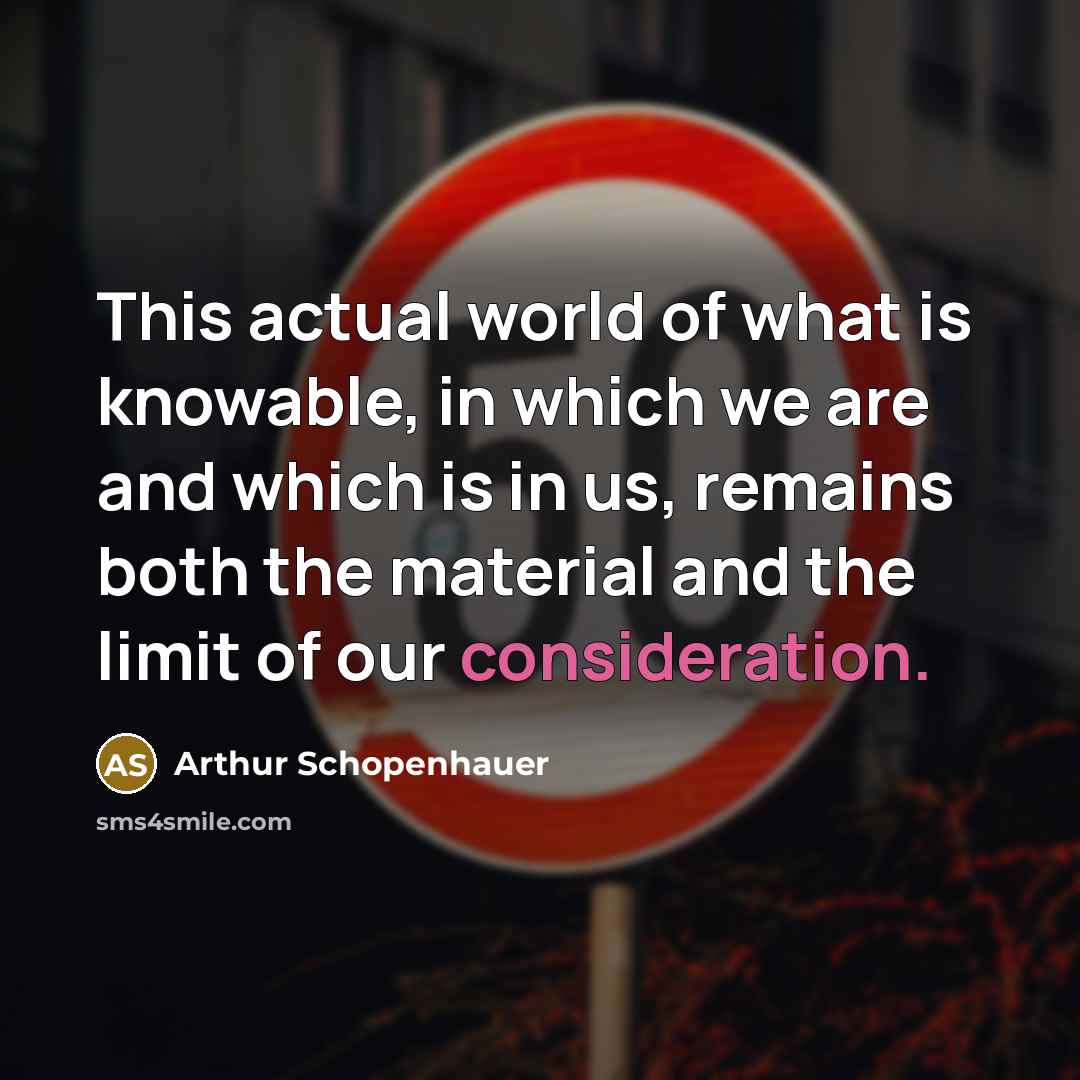 “This actual world of what is knowable, in which we…” quote by Arthur Schopenhauer