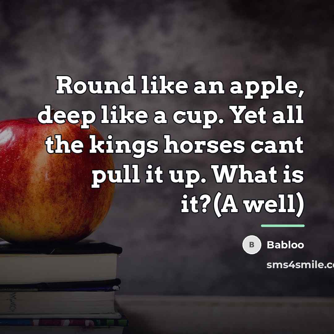 “Round like an apple, deep like a cup. Yet all…” quote by Babloo