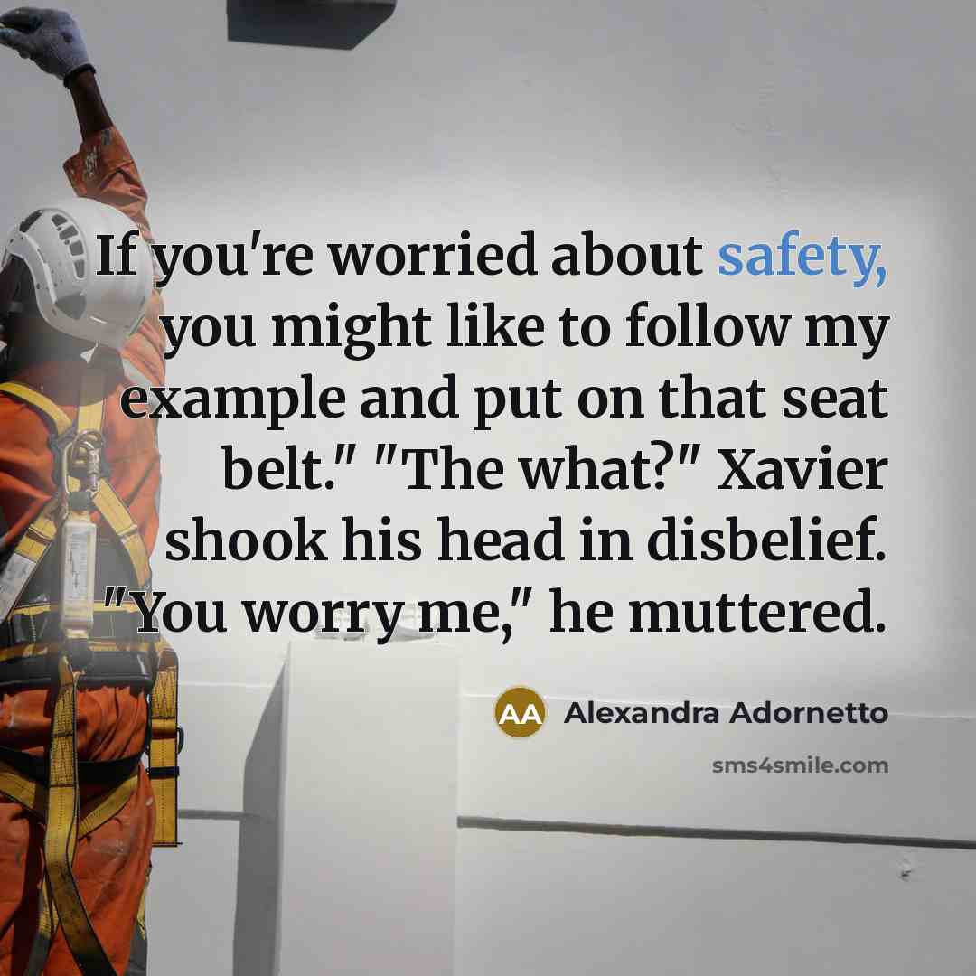 “If you're worried about safety, you might like to follow…” quote by Alexandra Adornetto