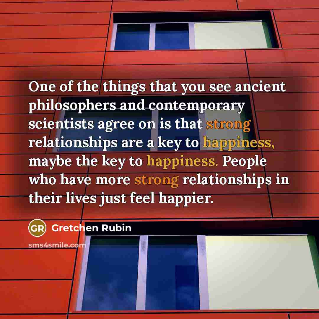 “One of the things that you see ancient philosophers and…” quote by Gretchen Rubin