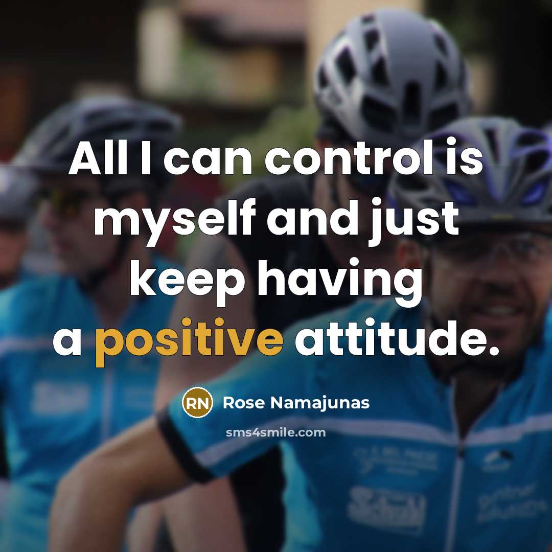 “All I can control is myself and just keep having…” quote by Rose Namajunas