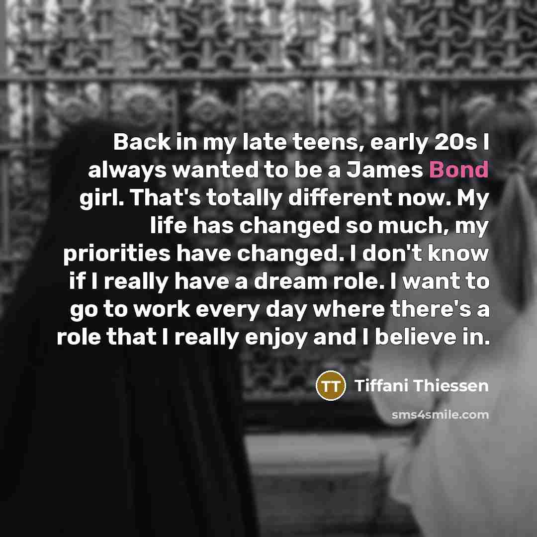 “Back in my late teens, early 20s I always wanted…” quote by Tiffani Thiessen