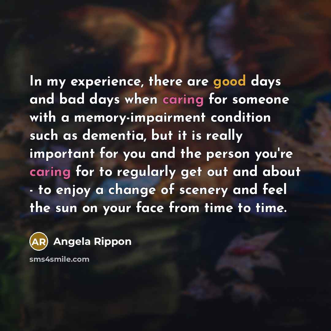 “In my experience, there are good days and bad days…” quote by Angela Rippon