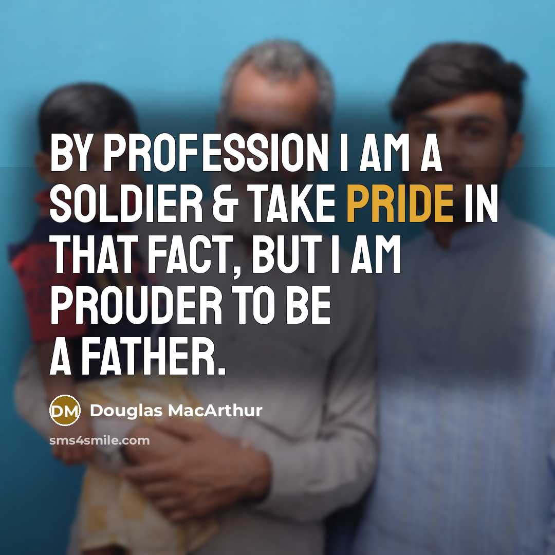 “By profession I am a Soldier & take pride in…” quote by Douglas MacArthur