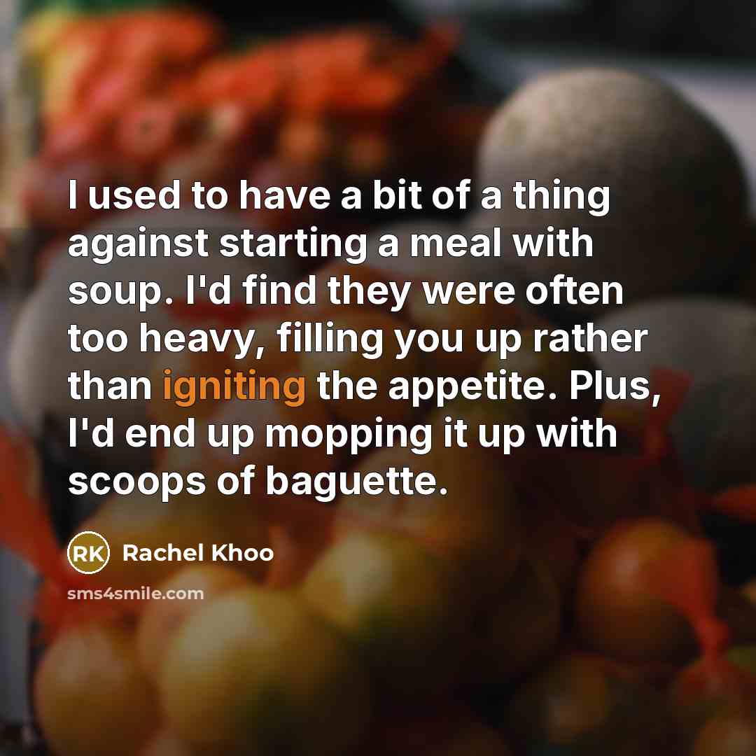 “I used to have a bit of a thing against…” quote by Rachel Khoo