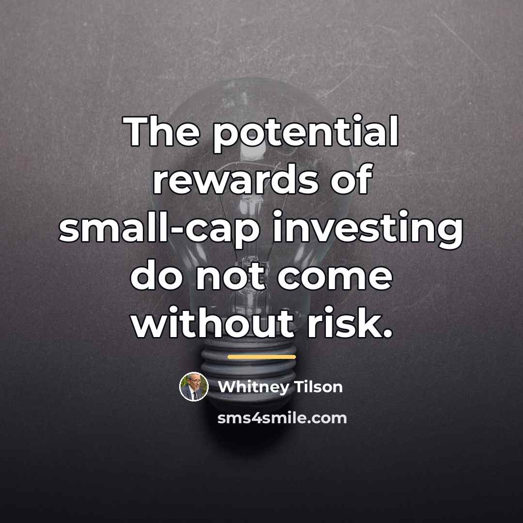 “The potential rewards of small-cap investing do not come without…” quote by Whitney Tilson