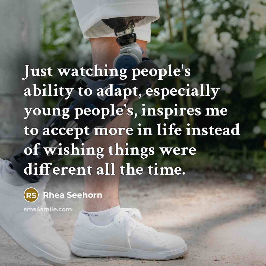 “Just watching people's ability to adapt, especially young people's, inspires…” quote by Rhea Seehorn
