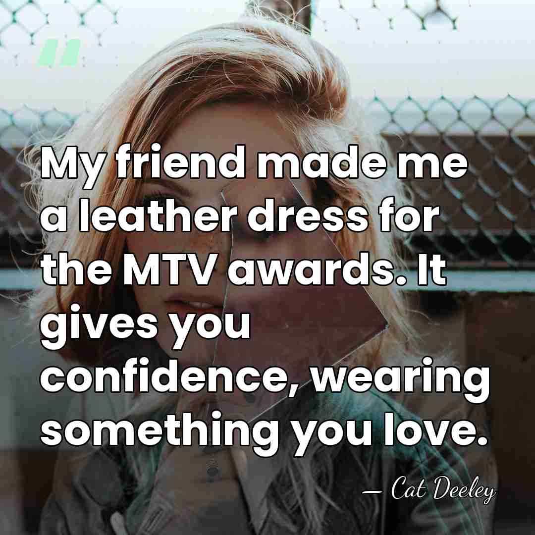 My friend made me a leather dress for the MTV awards. It&hellip; - Cat Deeley