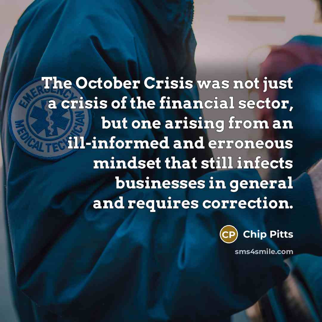 “The October Crisis was not just a crisis of the…” quote by Chip Pitts