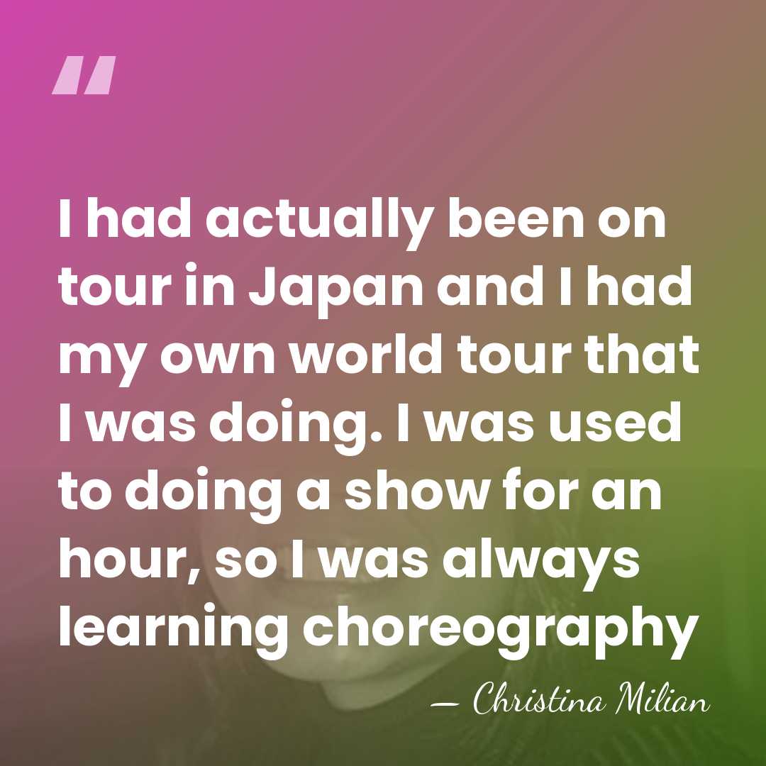 I had actually been on tour in Japan and I had my&hellip; - Christina Milian