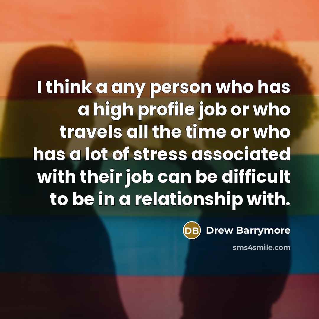 “I think a any person who has a high profile…” quote by Drew Barrymore