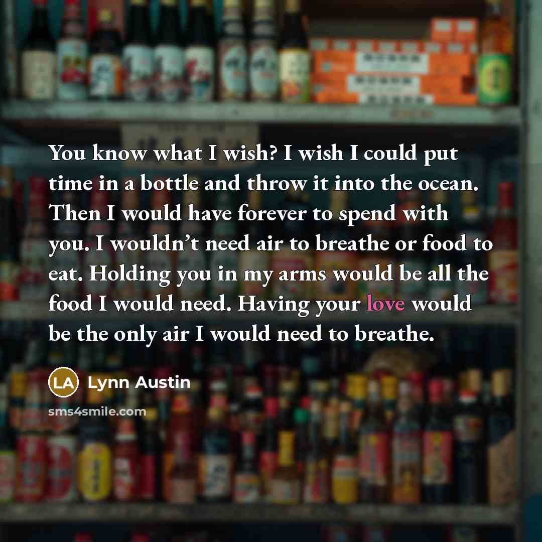“You know what I wish? I wish I could put…” quote by Lynn Austin