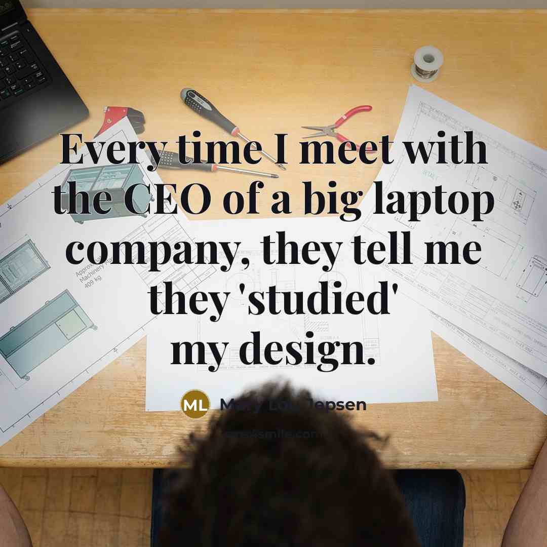 “Every time I meet with the CEO of a big…” quote by Mary Lou Jepsen