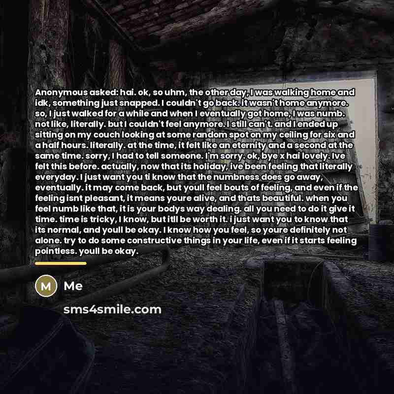 “Anonymous asked: hai. ok, so uhm, the other day, I…” quote by Me