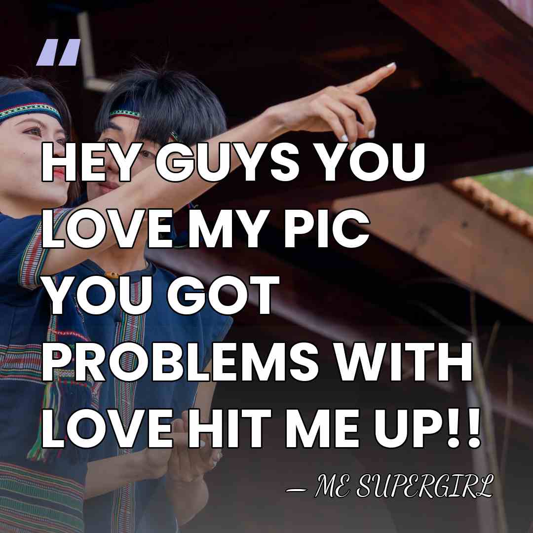 HEY GUYS YOU LOVE MY PIC YOU GOT PROBLEMS WITH LOVE HIT&hellip; - ME SUPERGIRL