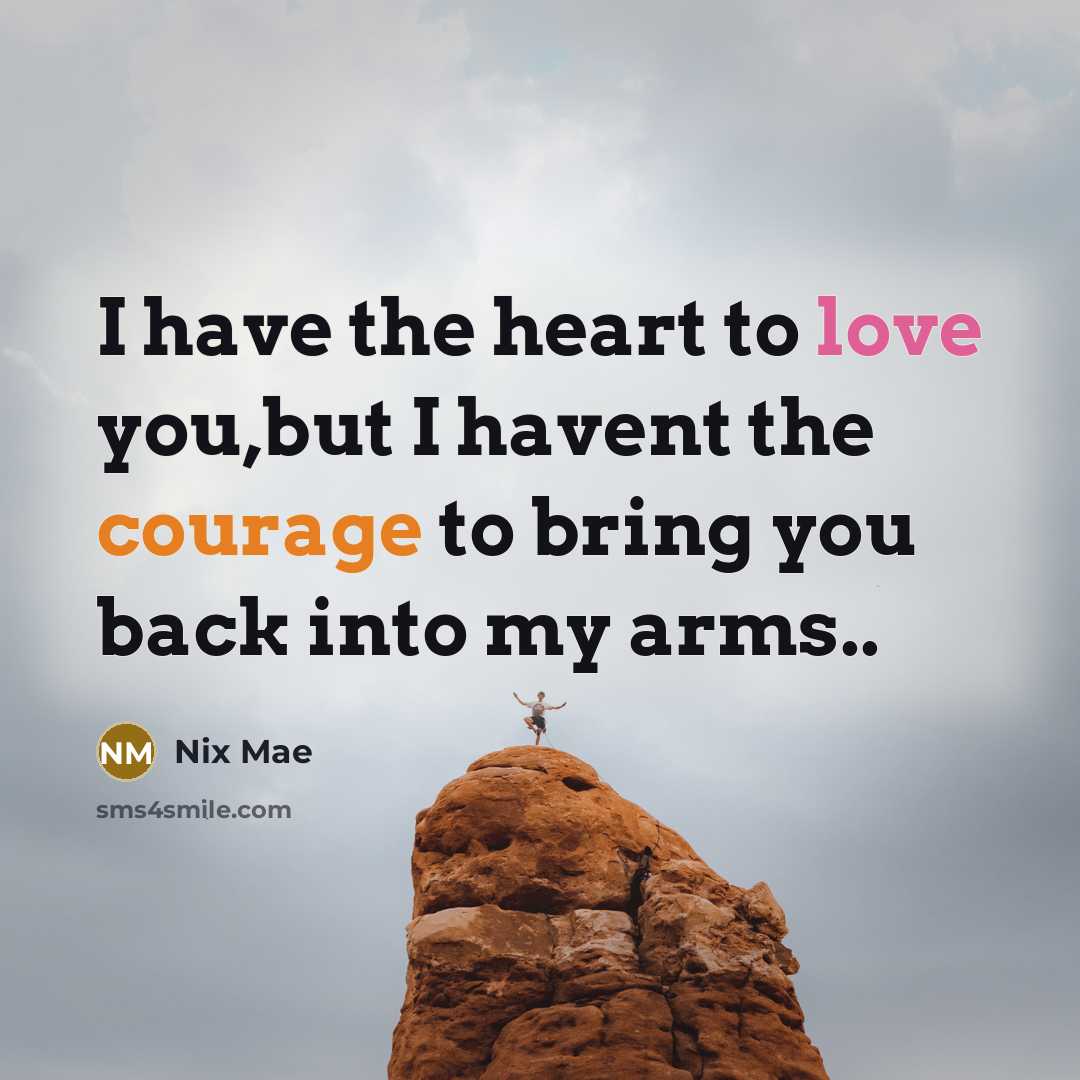 “I have the heart to love you,but I havent the…” quote by Nix Mae