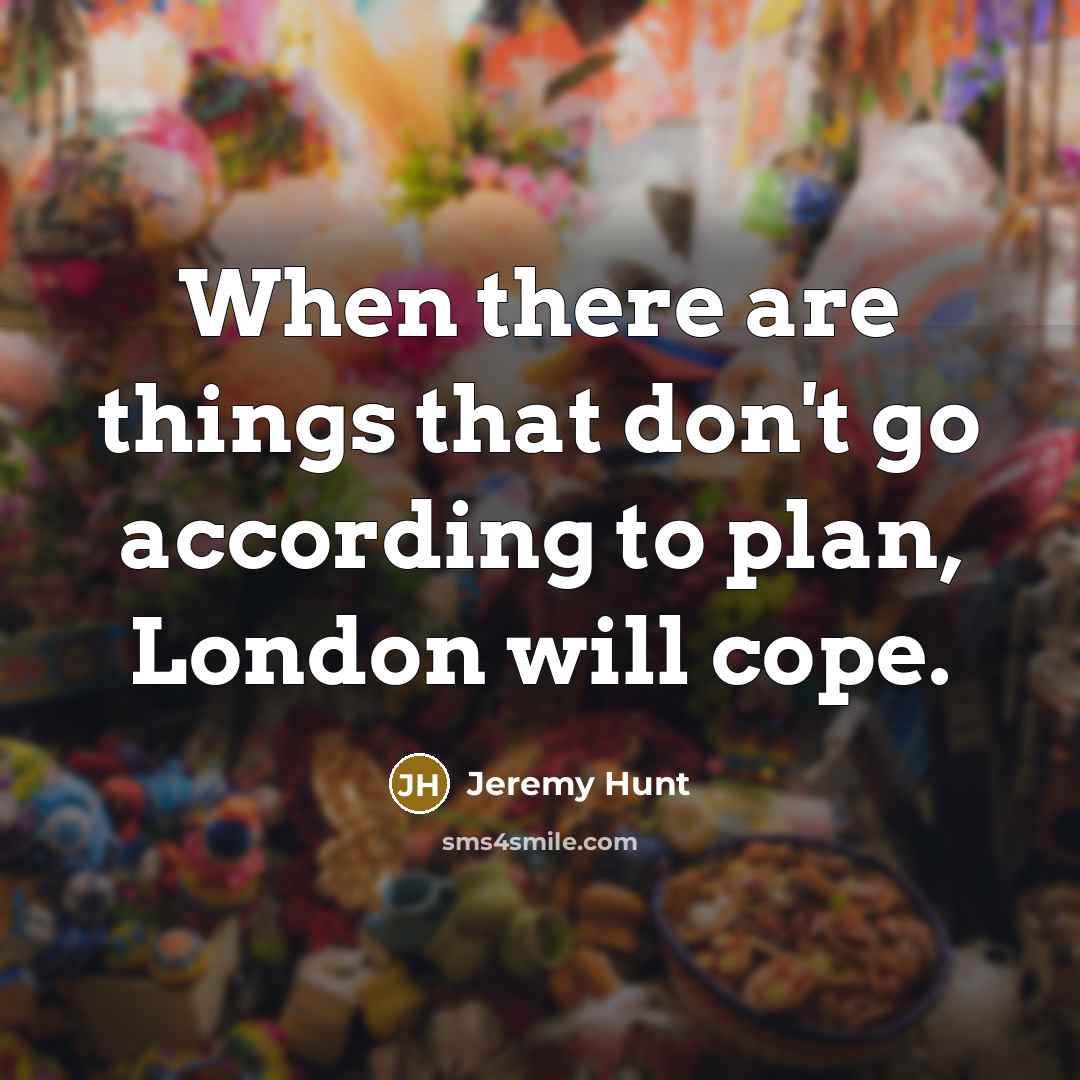 “When there are things that don't go according to plan,…” quote by Jeremy Hunt