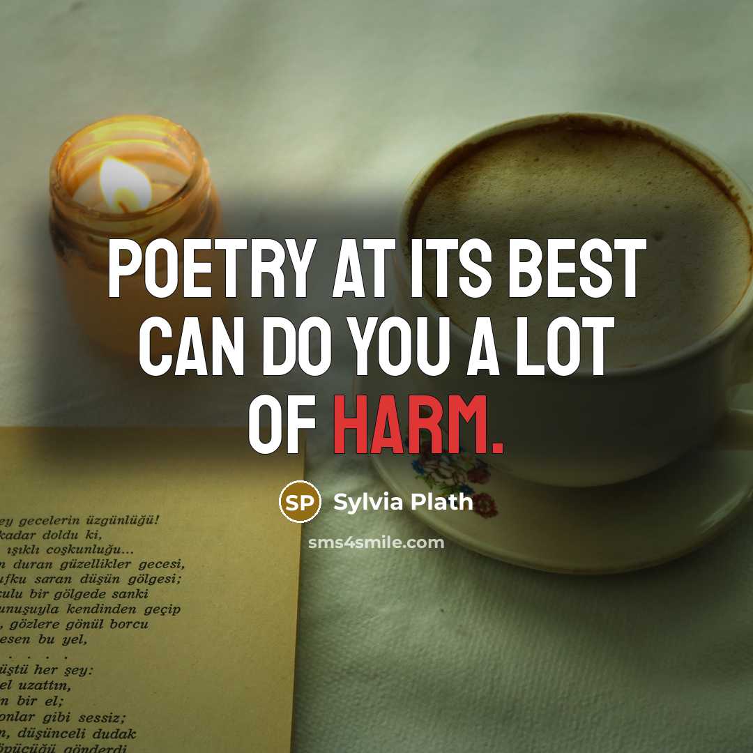 “Poetry at its best can do you a lot of…” quote by Sylvia Plath
