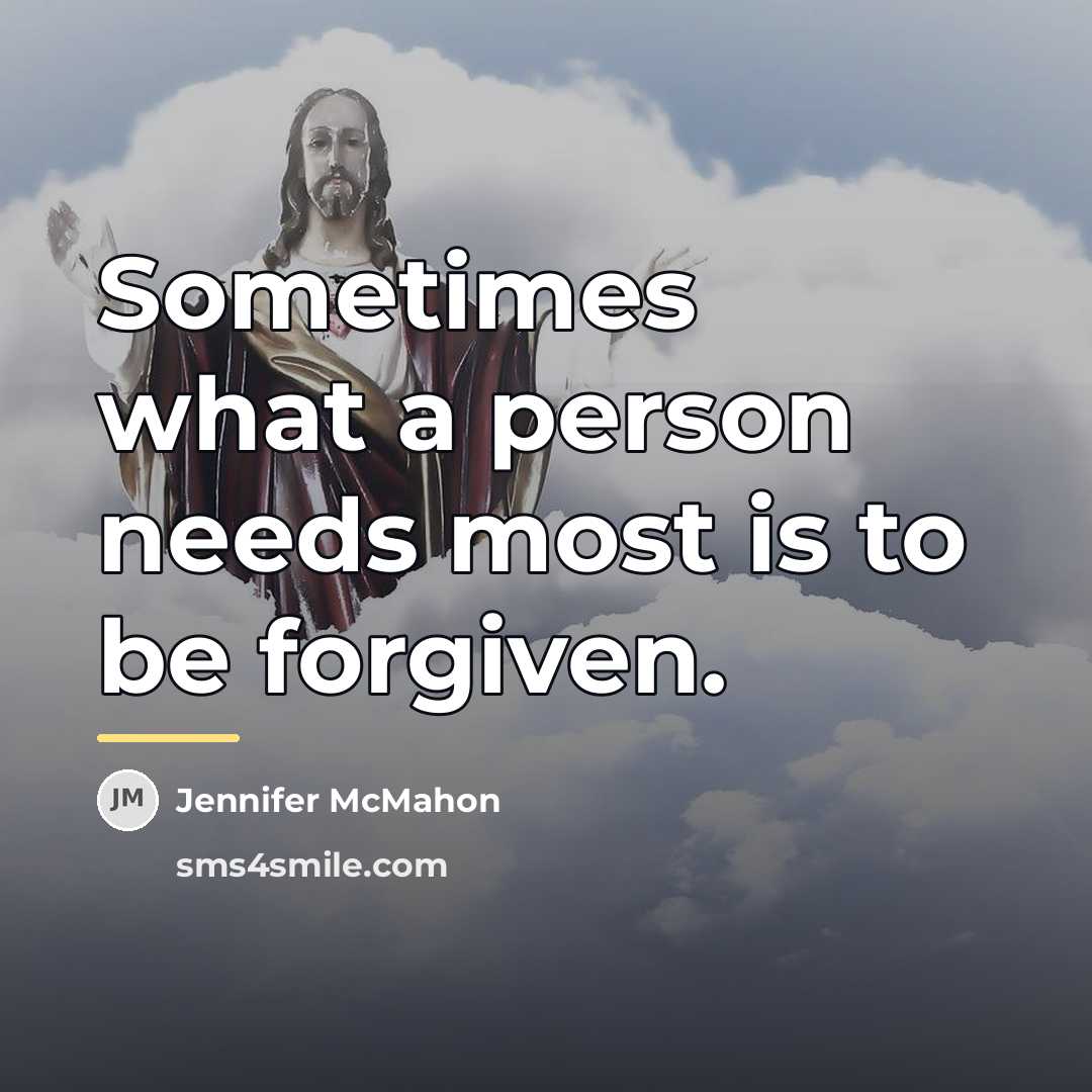 “Sometimes what a person needs most is to be forgiven.…” quote by Jennifer McMahon