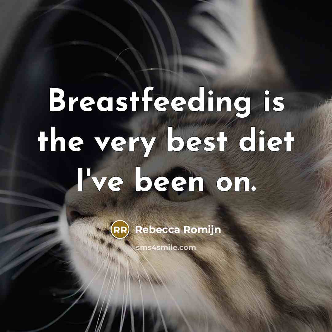 “Breastfeeding is the very best diet I've been on.…” quote by Rebecca Romijn