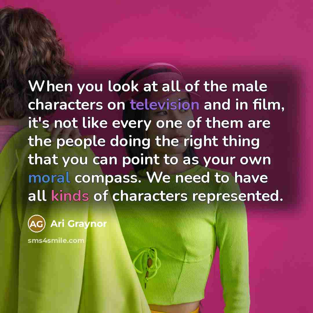 “When you look at all of the male characters on…” quote by Ari Graynor