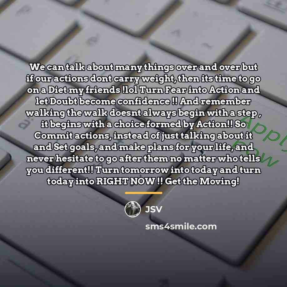 “We can talk about many things over and over but…” quote by JSV