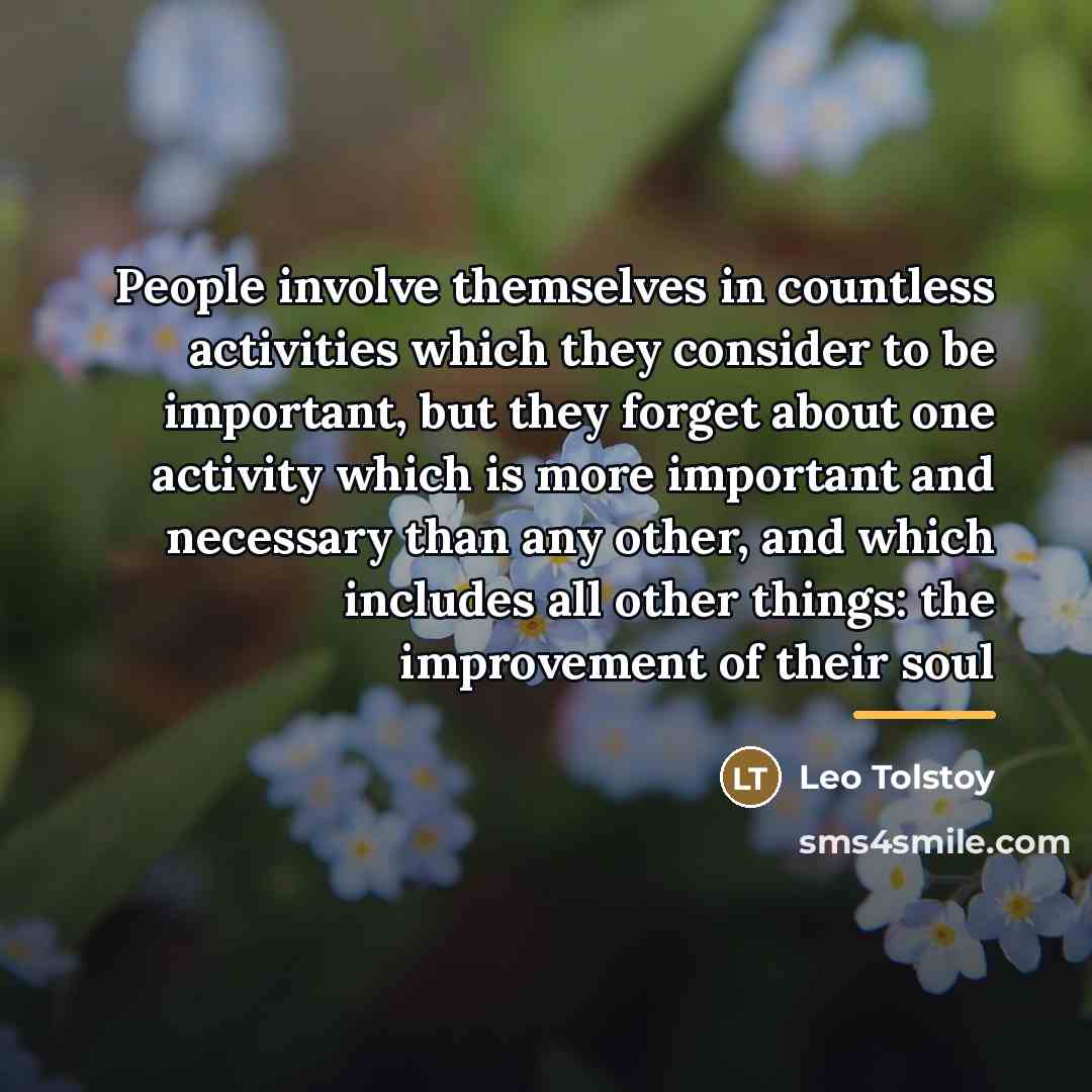 “People involve themselves in countless activities which they consider to…” quote by Leo Tolstoy