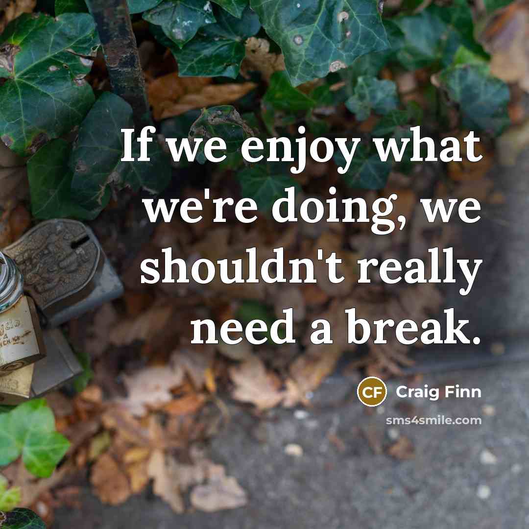 “If we enjoy what we're doing, we shouldn't really need…” quote by Craig Finn