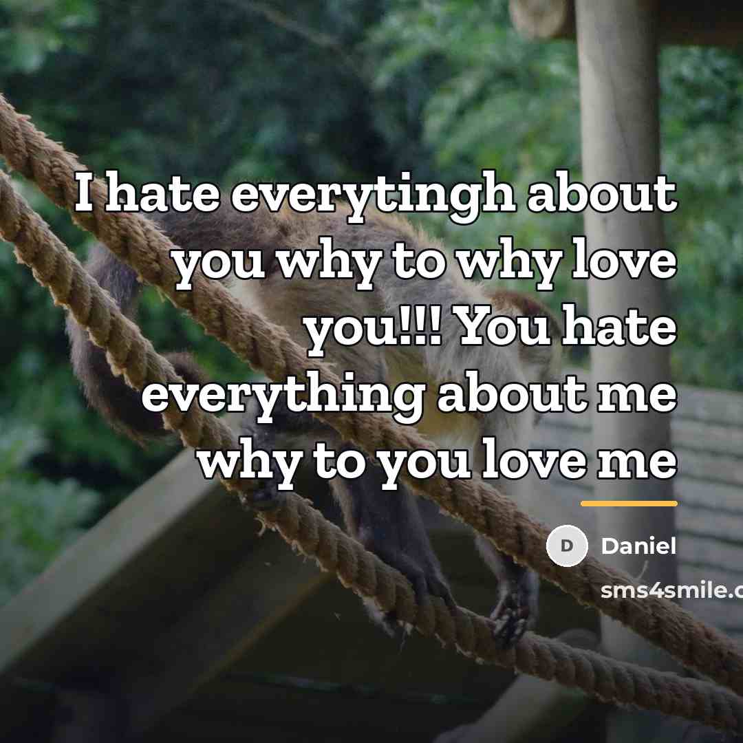 “I hate everytingh about you why to why love you!!!…” quote by Daniel