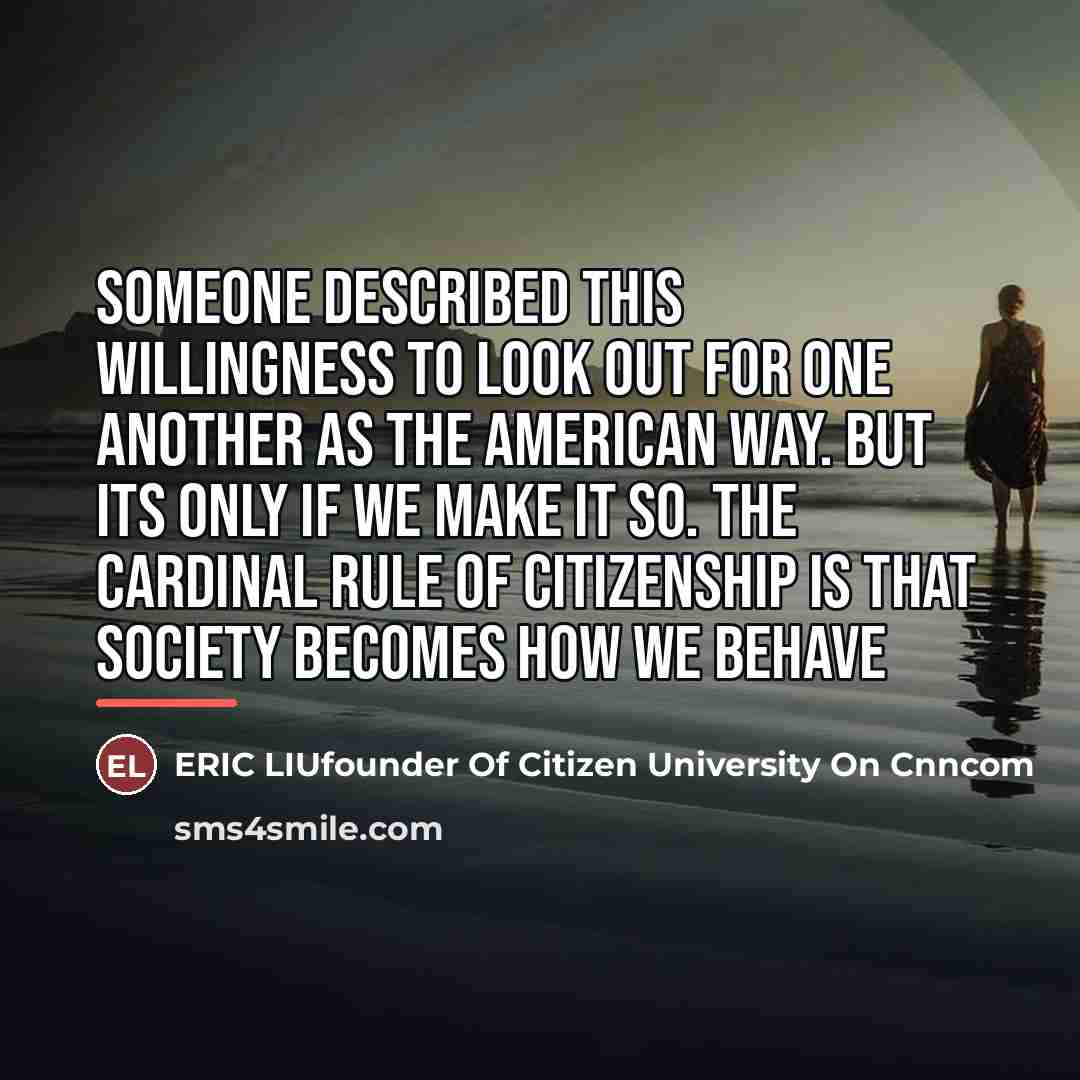 “Someone described this willingness to look out for one another…” quote by ERIC LIUfounder Of Citizen University On Cnncom