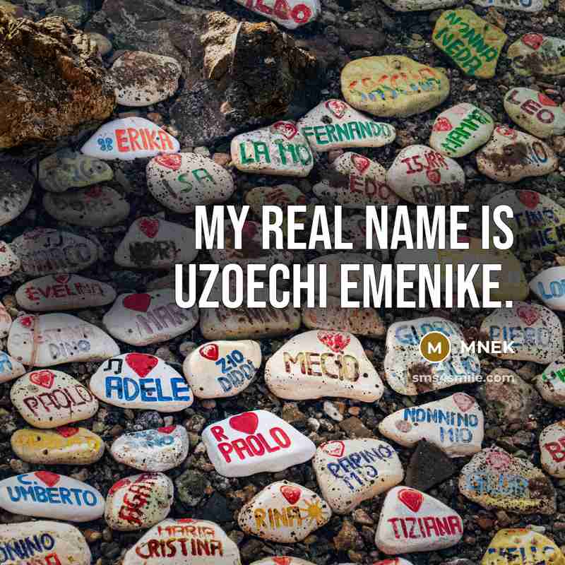 “My real name is Uzoechi Emenike.…” quote by MNEK