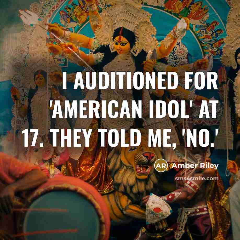 “I auditioned for 'American Idol' at 17. They told me,…” quote by Amber Riley