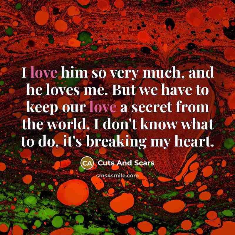 “I love him so very much, and he loves me.…” quote by Cuts And Scars