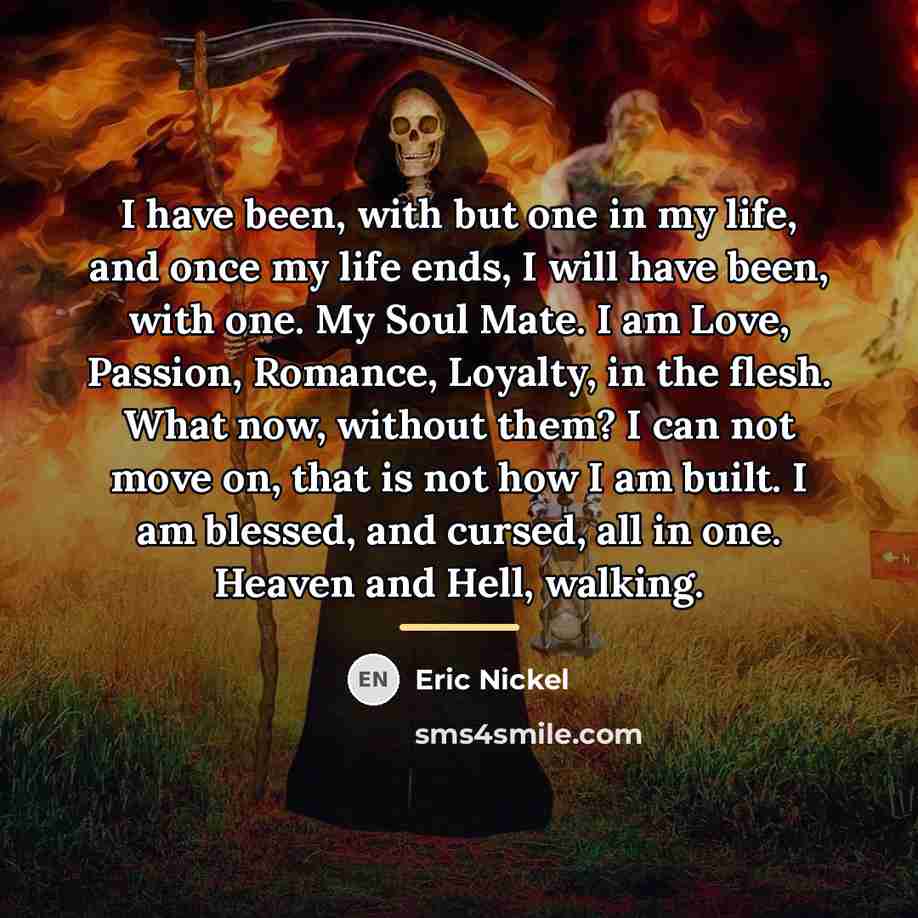 “I have been, with but one in my life, and…” quote by Eric Nickel