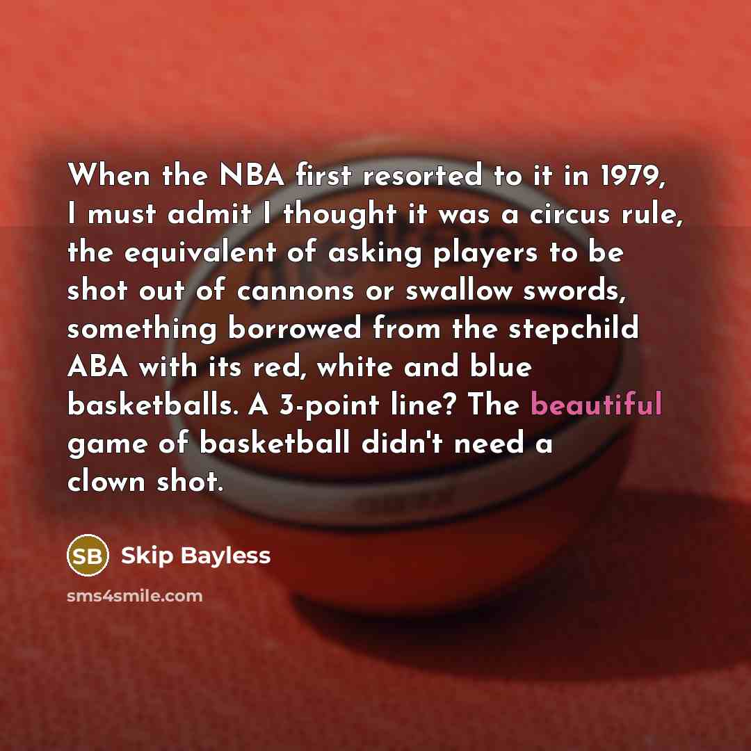 “When the NBA first resorted to it in 1979, I…” quote by Skip Bayless