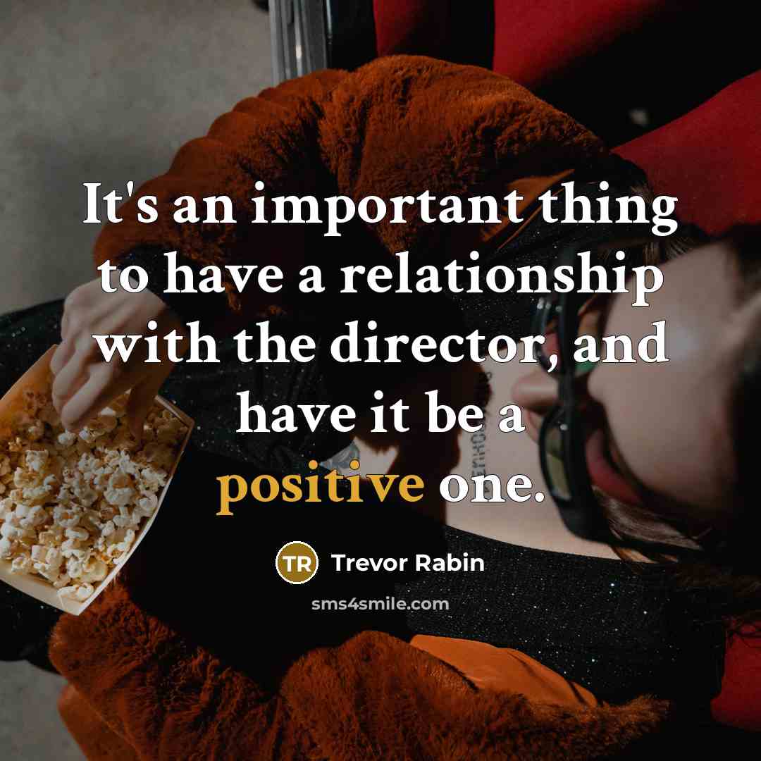 “It's an important thing to have a relationship with the…” quote by Trevor Rabin